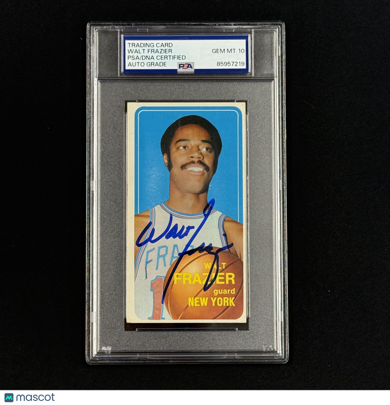 1968-69 TCG #120 Walt Frazier Signed Card Auto 10 PSA Slabbed Knicks