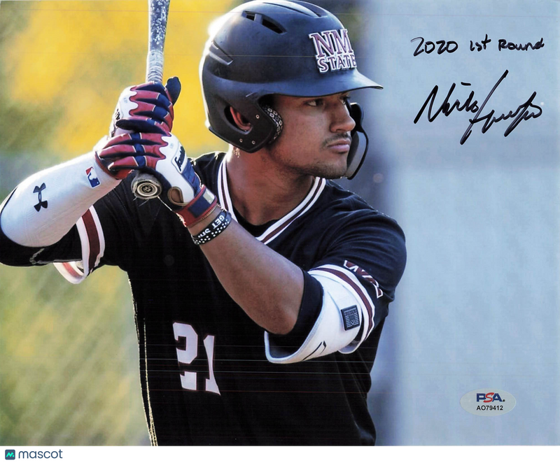 Nick Gonzales New Mexico State Aggies Signed 8x10 Photo PSA