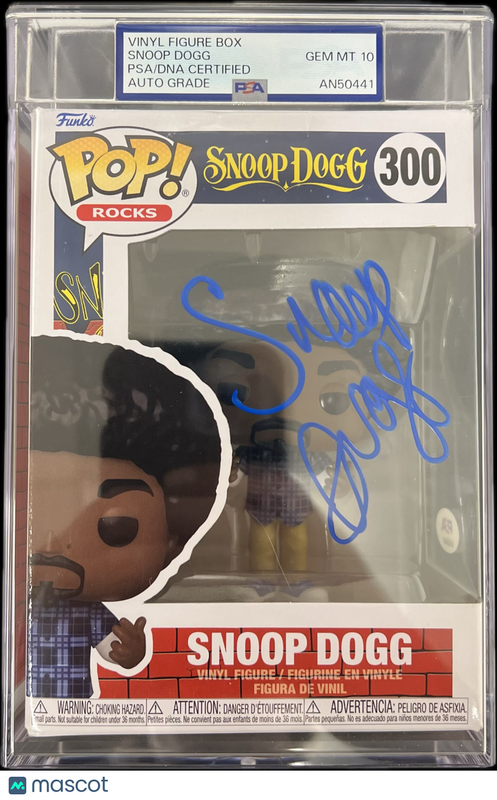 Snoop Dogg signed Funko Pop #300 Encapsulated PSA Auto 10 Autographed