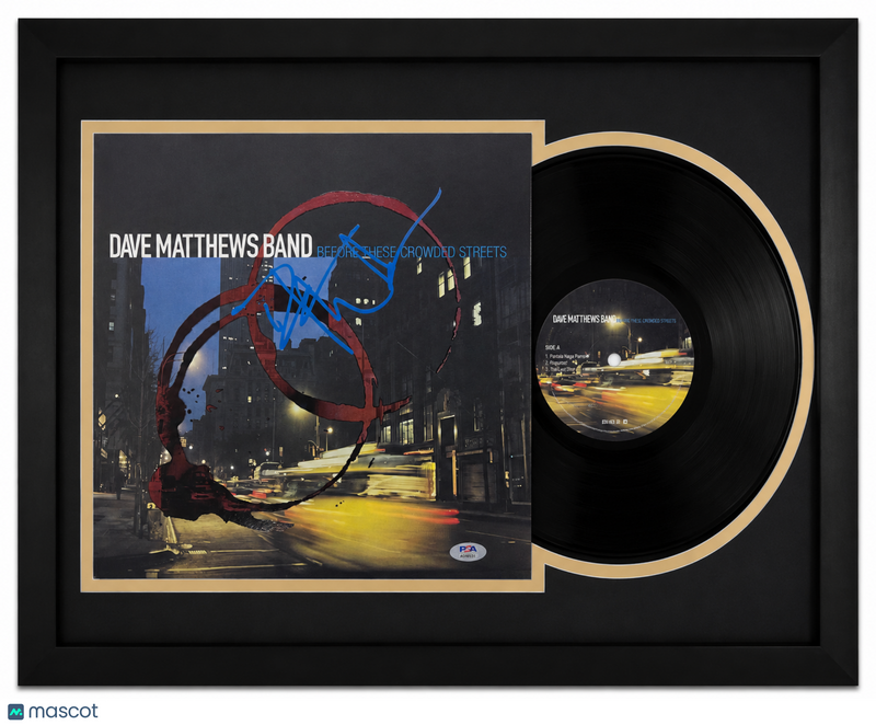 Dave Matthews Signed DMB Before These Crowded Streets Custom Framed Vinyl PSA