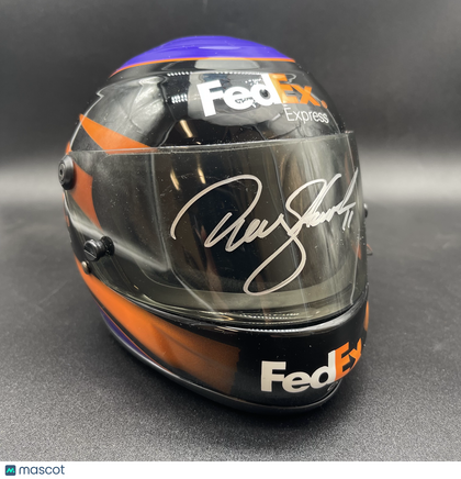 Denny Hamlin Signed Mini Helmet PSA Authentic