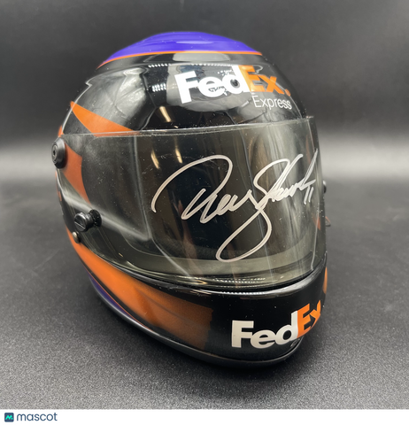 Denny Hamlin Signed Mini Helmet PSA Authentic