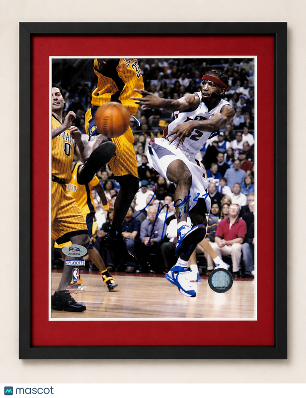 Richard Hamilton Detroit Pistons Signed Basketball 8x10 Custom Framed Photo PSA