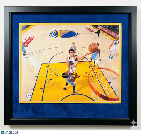 James Michael McAdoo Golden State Warriors Signed 11x14 Custom Framed Photo PSA
