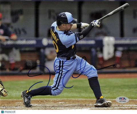 Jake Elmore Tampa Bay Rays Signed 8x10 Photo PSA