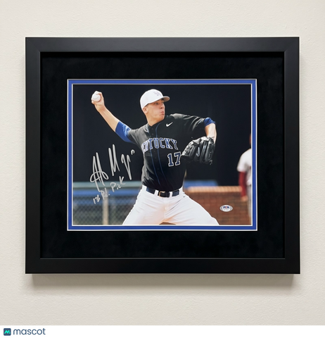 Alex Meyer Kentucky Wildcats Signed 11x14 Custom Framed Photo PSA