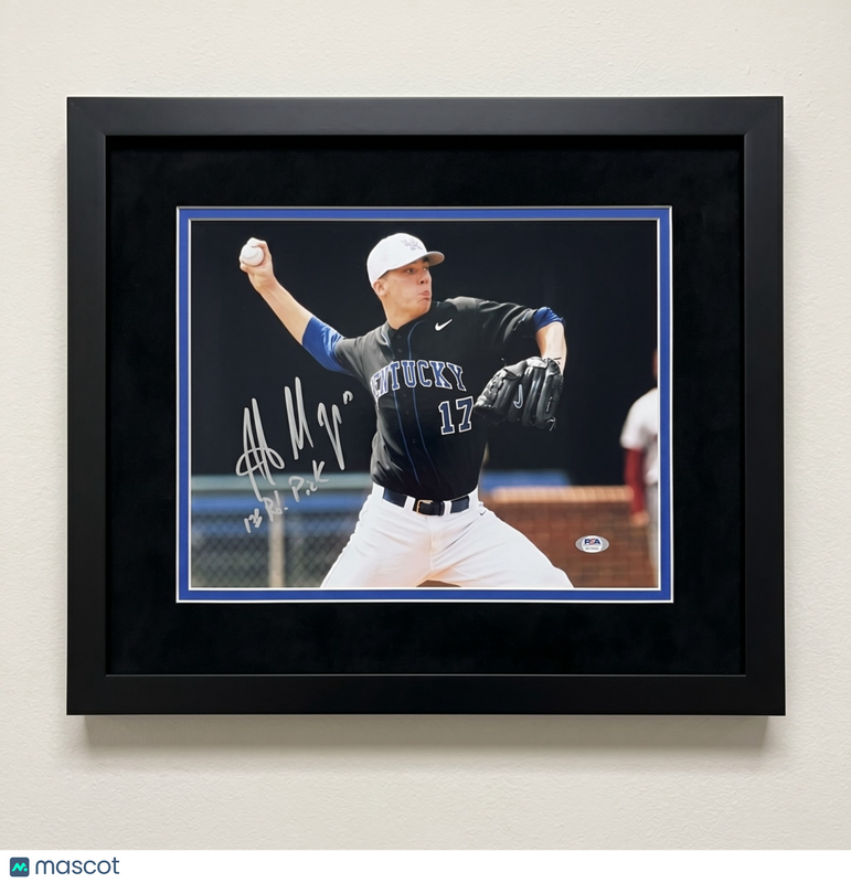 Alex Meyer Kentucky Wildcats Signed 11x14 Custom Framed Photo PSA