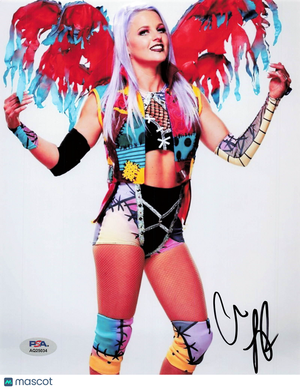 Candice LeRae Signed Wrestling 8x10 Photo PSA Autographed
