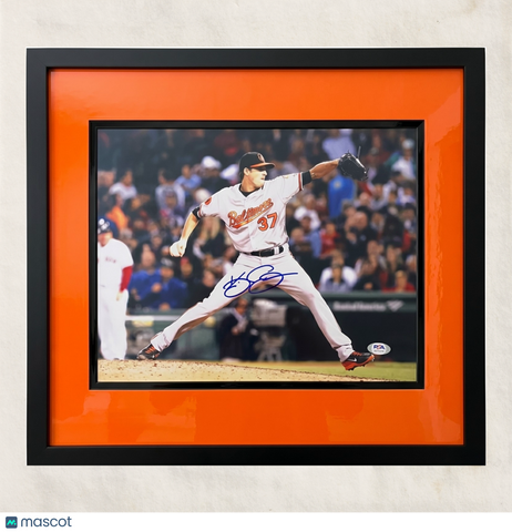 Kevin Gausman Baltimore Orioles Signed 11x14 Custom Framed Photo PSA
