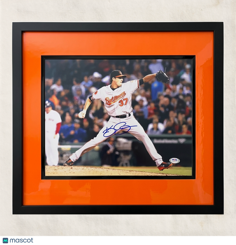 Kevin Gausman Baltimore Orioles Signed 11x14 Custom Framed Photo PSA