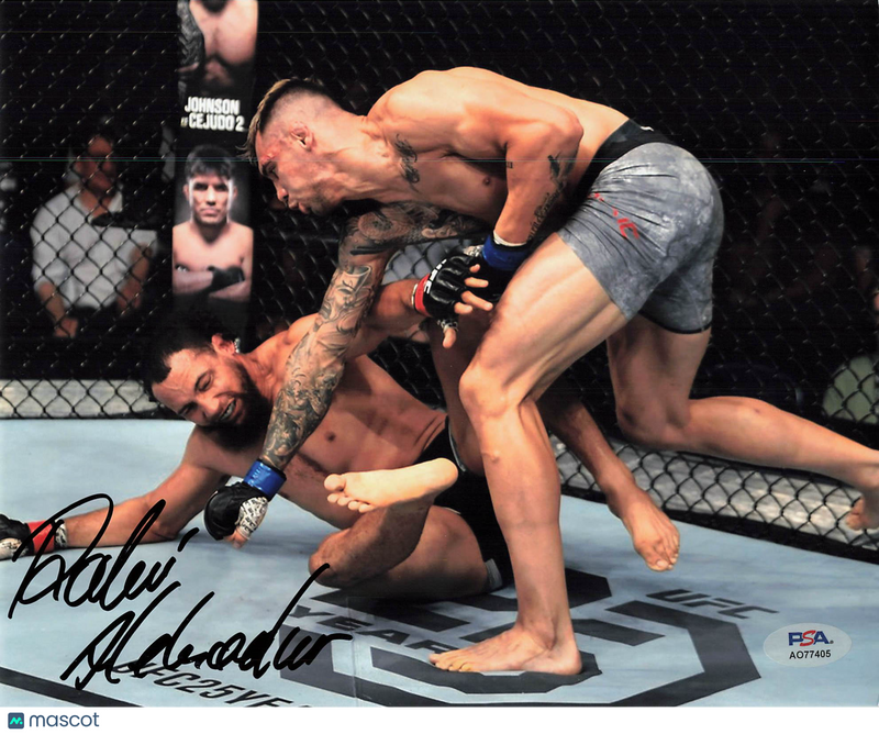 Aleksandar Rakic Signed MMA 8x10 Photo PSA Autographed