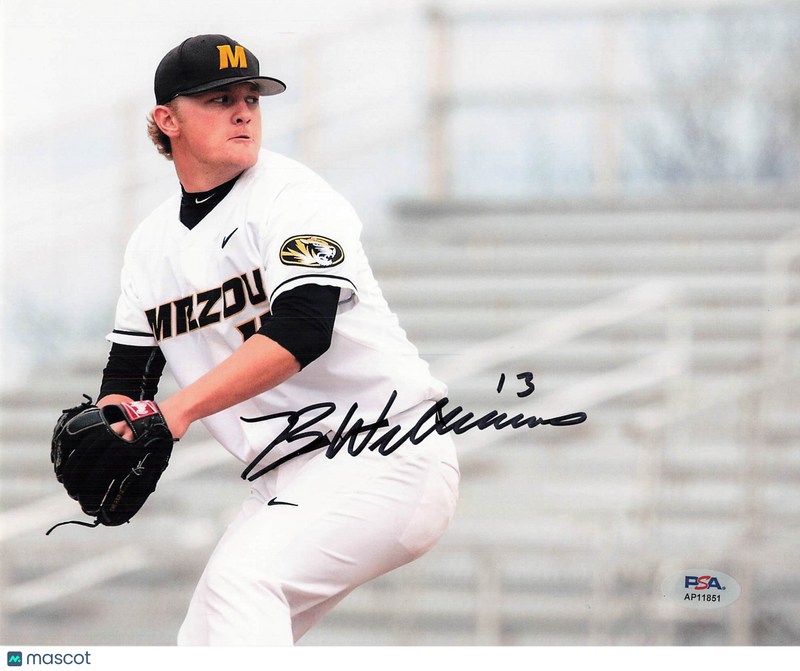 Breckin Williams Missouri Tigers Signed 8x10 Photo PSA