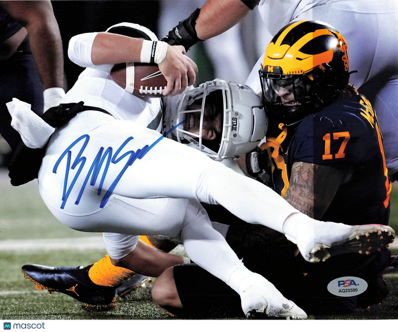 Braiden McGregor Signed Michigan Wolverines Football 8x10 Photo PSA Autographed