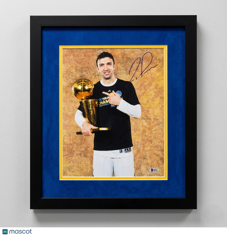 Zaza Pachulia Golden State Warriors Signed 11x14 Custom Framed Photo BAS