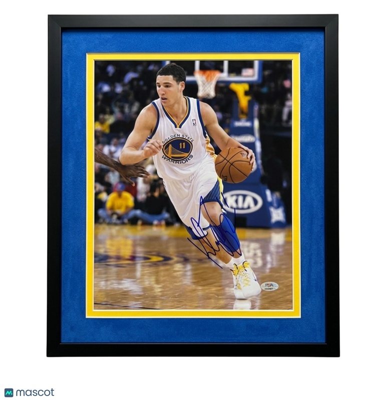 Klay Thompson Golden State Warriors Signed 11x14 Custom Framed Photo PSA