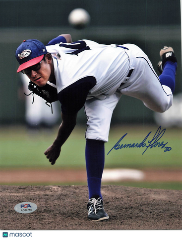 Bernardo Flores Winston-Salem Dash Signed 8x10 Photo PSA