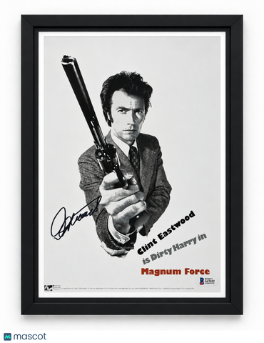 Clint Eastwood Signed 11x17 Magnum Force Framed Photo Movie Poster Bas Auth