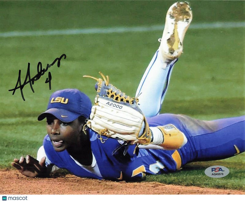 Aliyah Andrews LSU Tigers Signed 8x10 Photo PSA Auth