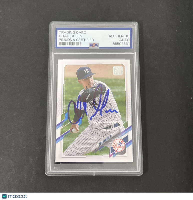 Topps 2021 Update Series #US290 Chad Green signed card PSA