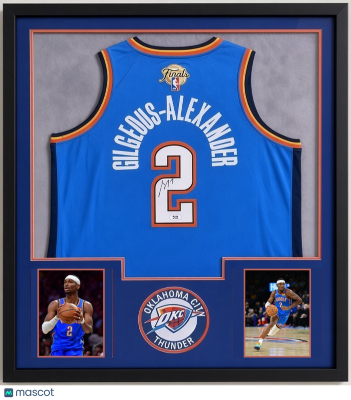 Shai Gilgeous-Alexander Signed Framed Jersey PSA/DNA OKC Thunder NBA Finals