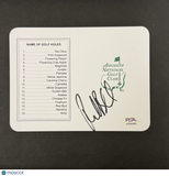 Richard Bland Signed Golf Masters Golf Scorecards PSA Autographed