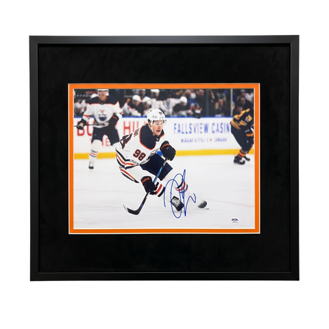 Jesse Puljujarvi Edmonton Oilers Signed Hockey 11x14 Custom Framed Photo PSA