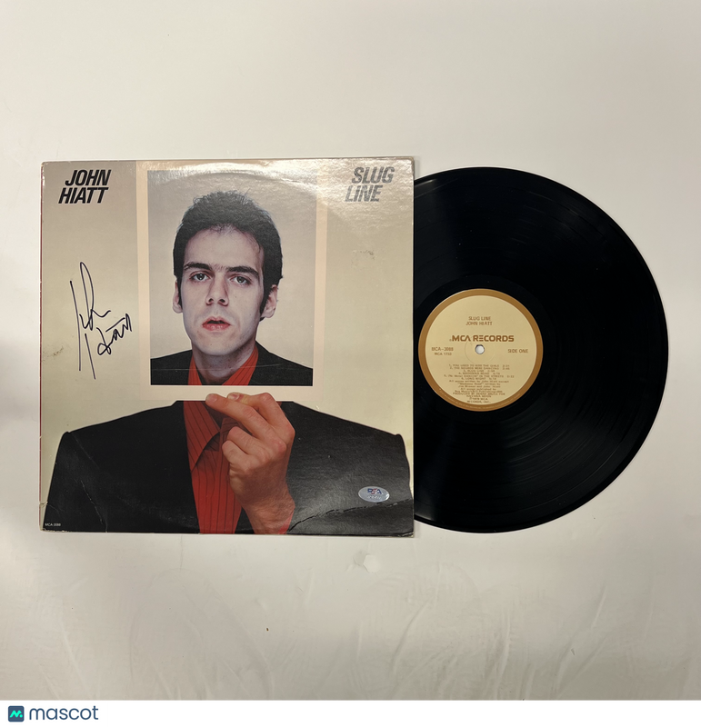 John Hiatt Signed Slug Line Vinyl Album PSA Autographed