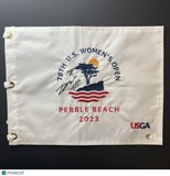 Jin Young Ko Signed Golf Flag BAS Autographed