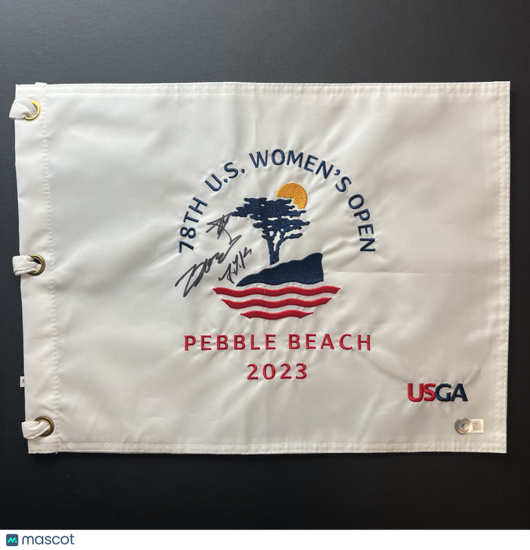 Jin Young Ko Signed Golf Flag BAS Autographed