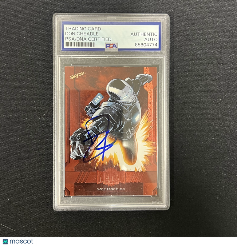 Don Cheadle 2023 UDC Skybox #197 Signed War Machine Marvel Card PSA Autographed