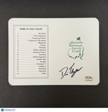 Davis Thompson Signed Golf Masters Golf Scorecards PSA Autographed