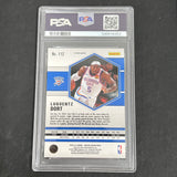 2020 Panini Mosaic Red Wave #112 Luguentz Dort signed card PSA 7 Auto A
