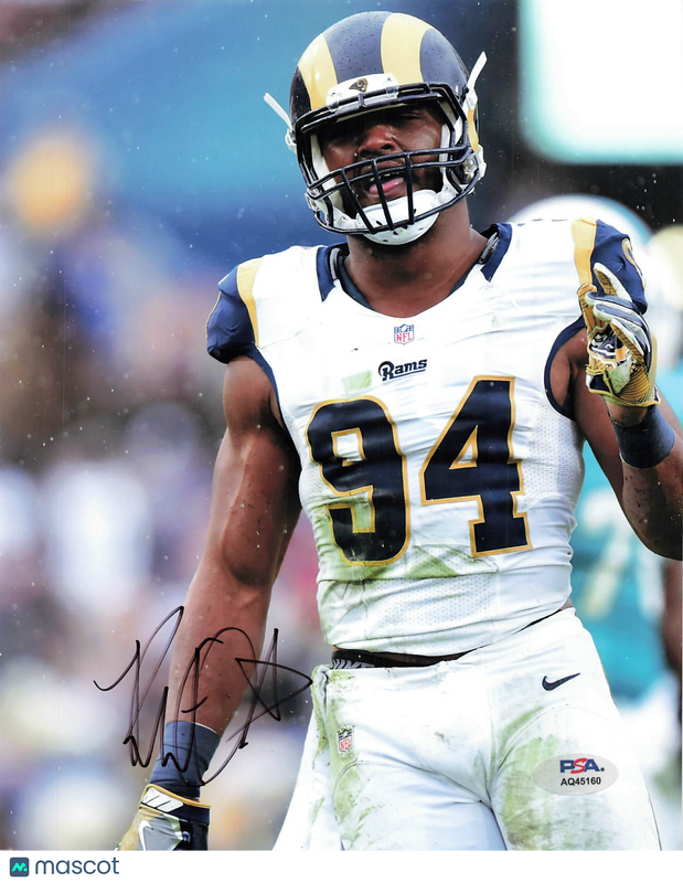 Robert Quinn Signed Los Angeles Rams Football 8x10 Photo PSA Autographed