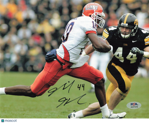 Mike Humpal Signed Iowa Hawkeyes Football 8x10 Photo PSA Autographed