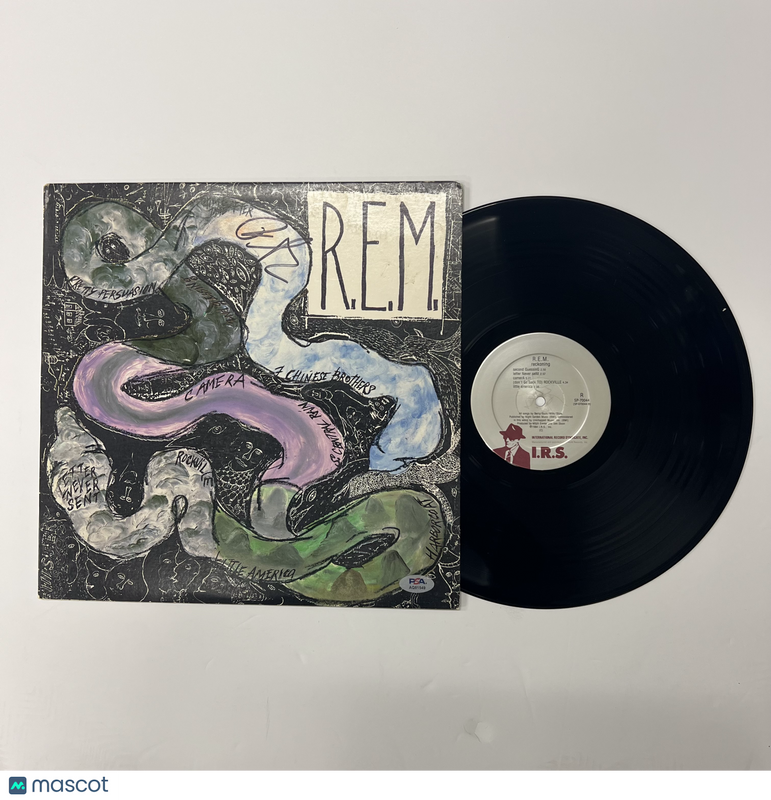 Peter Buck of R.E.M. Signed Reckoning Vinyl Album PSA Autographed