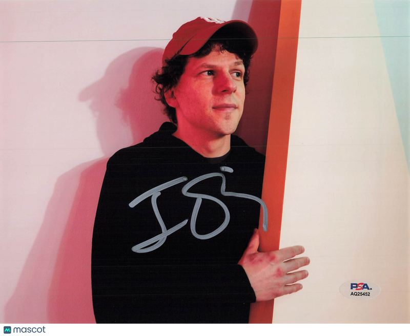 Jesse Eisenberg Signed 8x10 Photo PSA Autographed