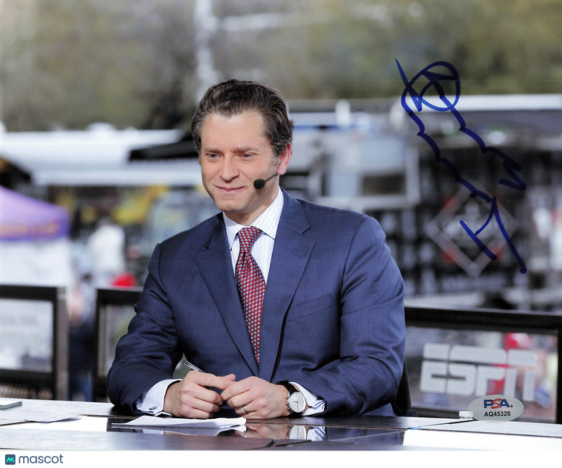 Jeremy Schaap Signed ESPN Sport Anchor 8x10 photo PSA Autographed