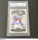2022-23 O-Pee-Chee #350 Ryan Lindgren signed card PSA Auto 10