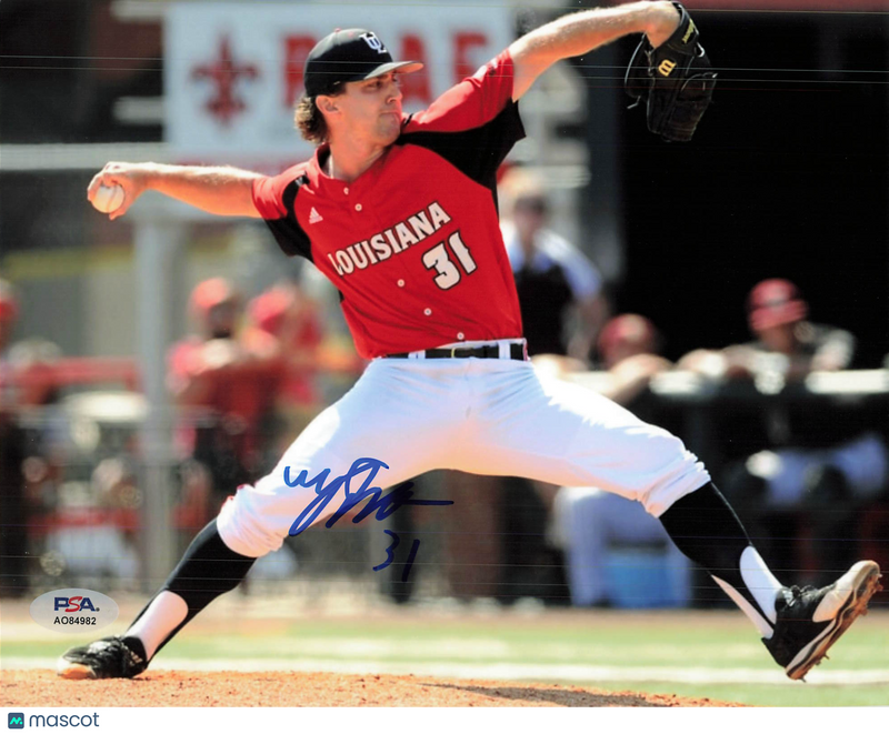Wyatt Marks Louisiana Ragin’ Cajuns Signed 8x10 Photo PSA