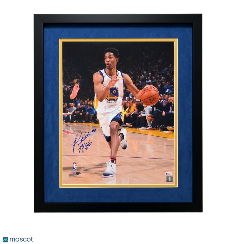 Patrick McCaw Golden State Warriors Signed 16x20 Custom Framed Photo BAS
