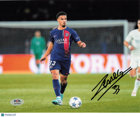 Warren Zaïre-Emery Signed 8x10 Photo PSA Soccer PSG