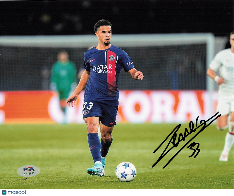Warren Zaïre-Emery Signed 8x10 Photo PSA Soccer PSG