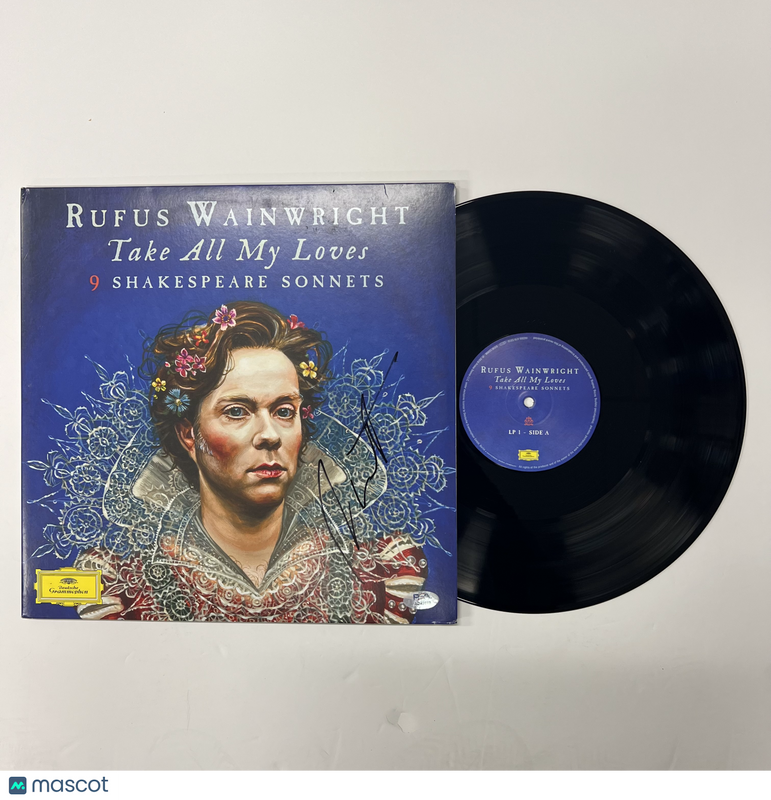 Rufus Wainwright Signed Take All My Loves Album Vinyl PSA