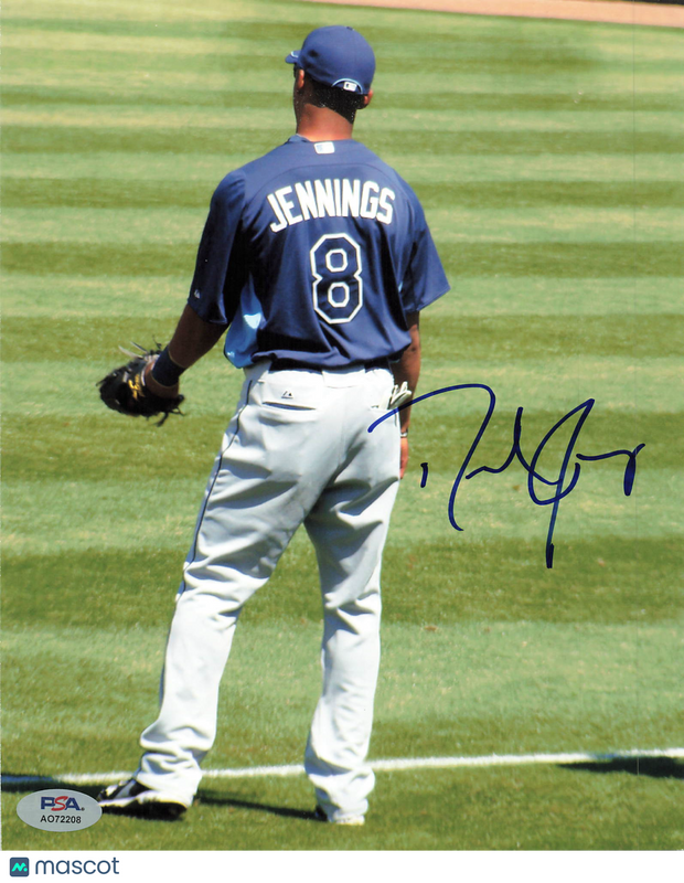 Desmond Jennings Tampa Bay Rays Signed 8x10 Photo PSA