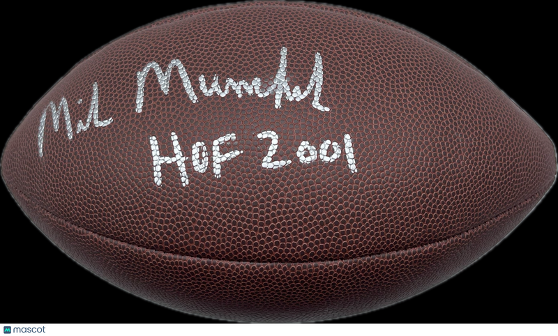 Mike Munchak Houston Oilers Signed Football JSA Autographed