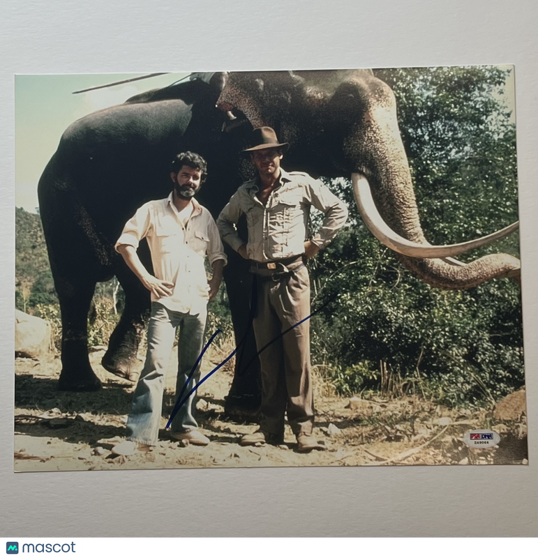 George Lucas Signed 11x14 Photograph Indiana Jones PSA Auto 10 Autographed