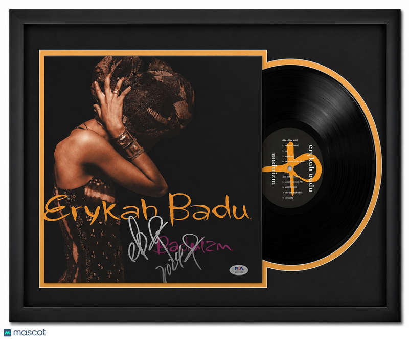 Erykah Badu Signed Baduizm Custom Framed Vinyl Album PSA Auth