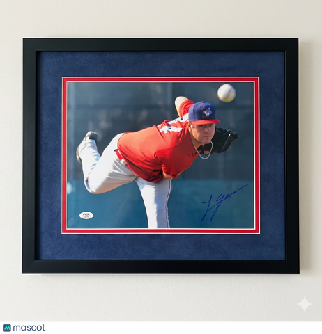Lucas Giolito Auburn Doubledays Signed 11x14 Custom Framed Photo PSA