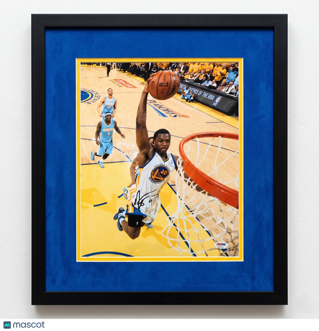Harrison Barnes Golden State Warriors Signed Basketball 11x14 Photo PSA