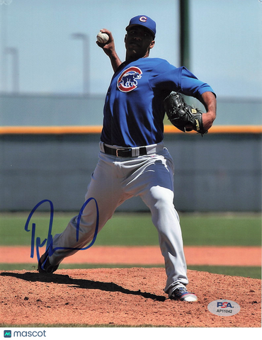 Duane Underwood Jr. Chicago Cubs Signed 8x10 Photo PSA